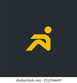 Sitting and pulling Gym logo