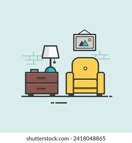 sitting room logo design graphic illustration