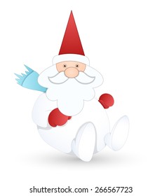 Sitting Santa Sliding