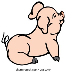 Sitting swine