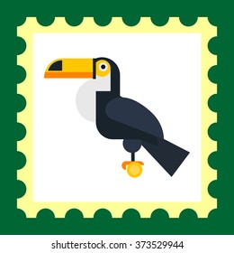 Sitting toucan icon