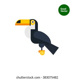 Sitting toucan icon