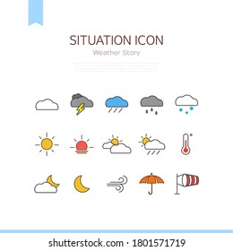 situation icon : weather icon