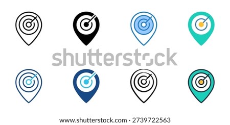 Situation update icons set multiple style collection. Editable stroke 
