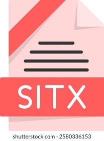 SITX Flat Style Icon Design
