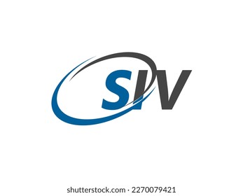 SIV-Brief kreatives, modernes, elegantes Logo-Design