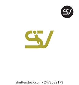 SIV Logo Letter Monogram Design