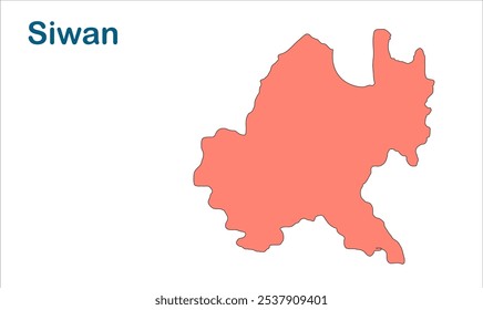 Mapa da subdivisão de Siwan, Distrito de Siwan, Estado de Bihar, República da Índia, Governo de Bihar, território indiano, Índia Oriental, política, aldeia, turismo