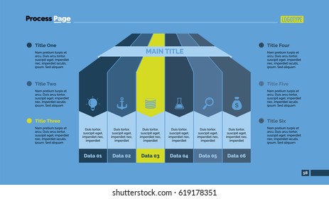 Six Agenda Points Slide Template