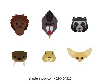 Six Animal Faces