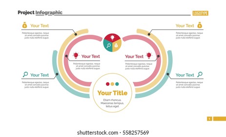 Six Arc Process Chart Slide Template