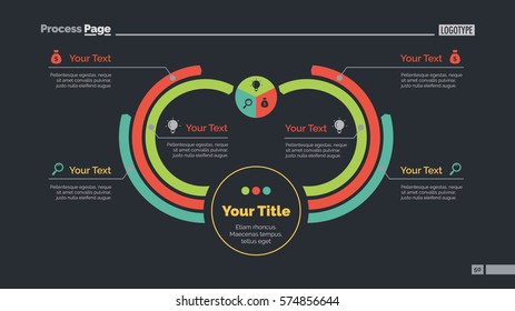 Six Arc Process Chart Slide Template