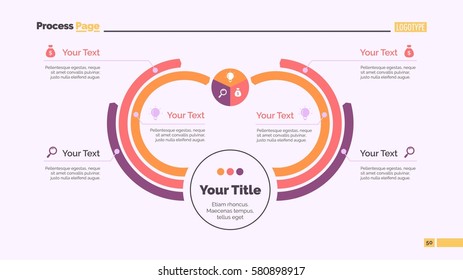 Six Arc Process Chart Slide Template