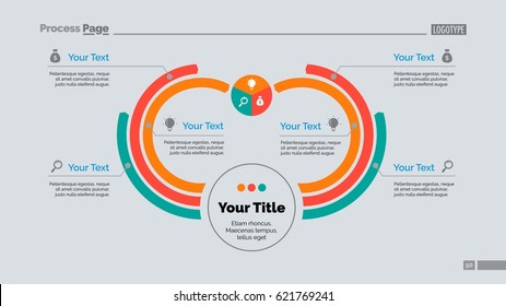 Six Arc Process Chart Slide Template