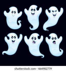 Six Assorted Flying Ghosts