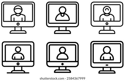 Six black and white silhouette icons depict anonymous individuals wearing hoodies and masks, seated at laptops.