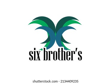 SIX BROTHER'S Text Vector And Its Logo, Perfect For A Fraternity Logo.