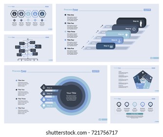 Six Business Slide Templates Set