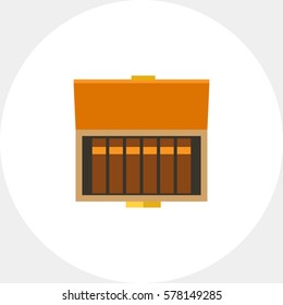 Six Cigars in Box Icon
