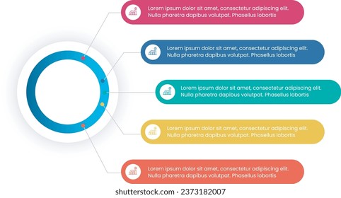 Six circle infographic modern design