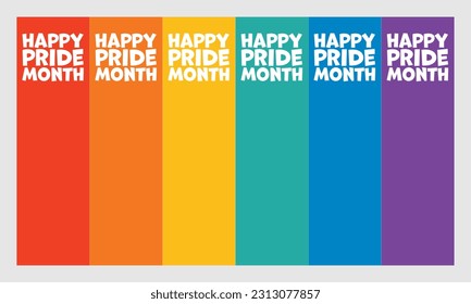 Six color for pride month