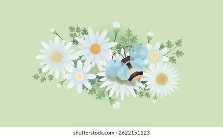 Six Daisies with One Buzzer