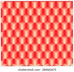 A six departments split lines formed by combining horizontal cube