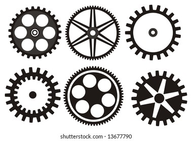 Six different gears
