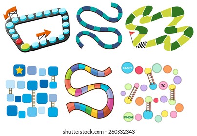 Six different puzzle game templates	 