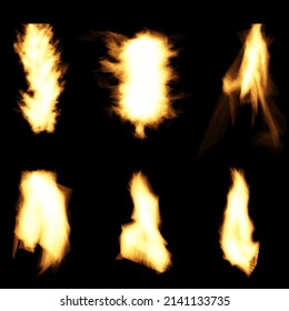 Six Different small Fire vector
