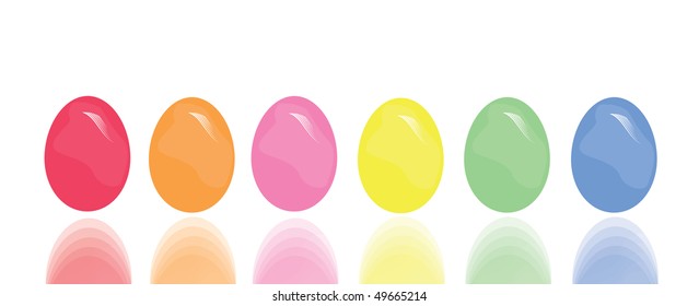 six easter eggs