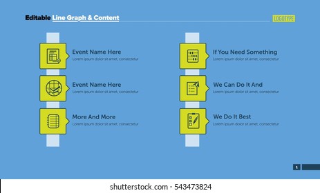 Six Events Schedule Slide Template