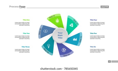Six Fan Blades Strategy Slide Template