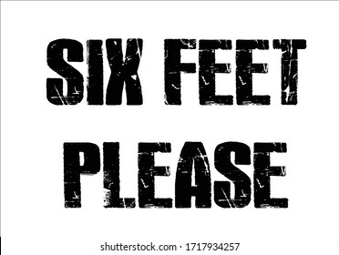 six feet please design hand drawn