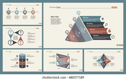 Six Finance Charts Slide Templates Set