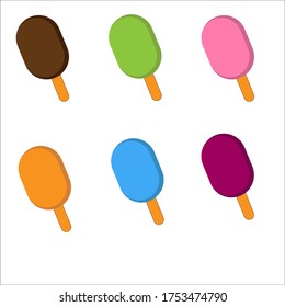 seis variantes de sabor de paletas