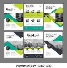 Six Front page and back page template for catalog - Shutterstock ID 658946380