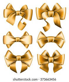Six gold bows