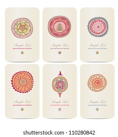 six greeting cards