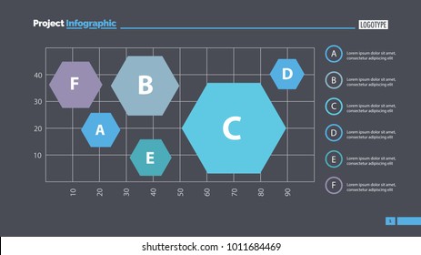 Six Hexagons On Chart Slide Template