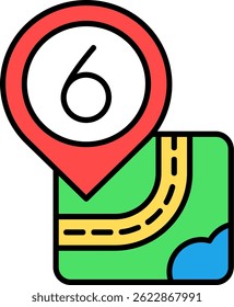 Diseño de icono de Vector de seis líneas