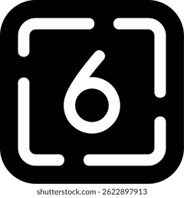 Six Line vector Icon Design