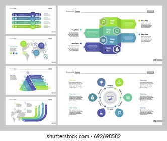 Six Logistics Slide Templates Set