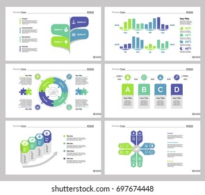 Six Logistics Slide Templates Set
