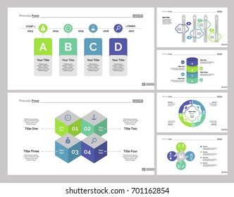 Six Logistics Slide Templates Set