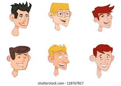 Six Male faces