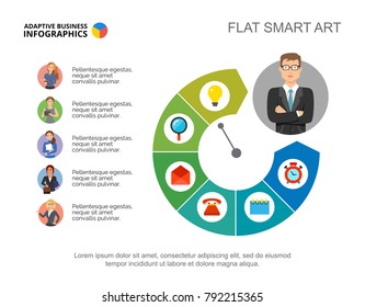 Six Management Elements Slide Template