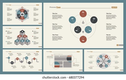 Six Management Slide Templates Set