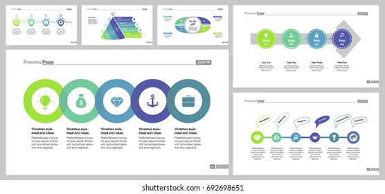 Six Management Slide Templates Set