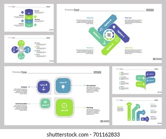 Six Management Slide Templates Set